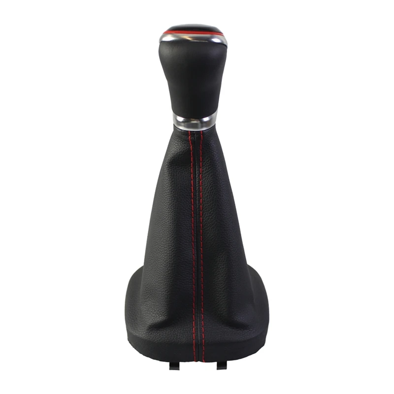 Super Sale For VW Touran Caddy (2003-2011) New Gear Shift Knob MT 5 Speed with Gaiter Boot Cover