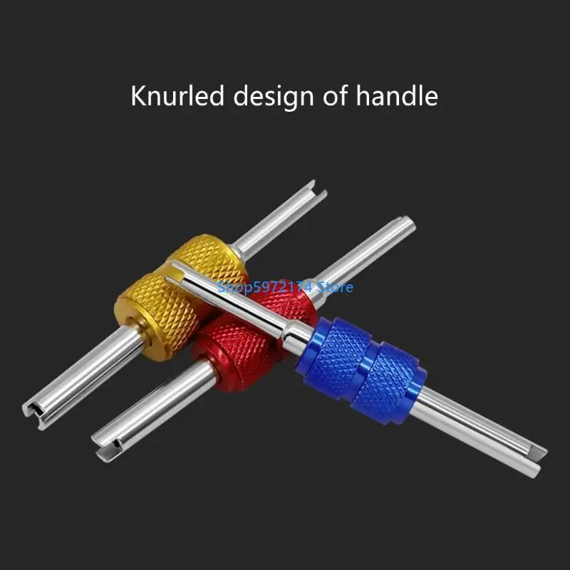 Y3NB 4Pcs Air Conditioner Valves Stem Cores Remover Removal Tool Tire Repairing Tool
