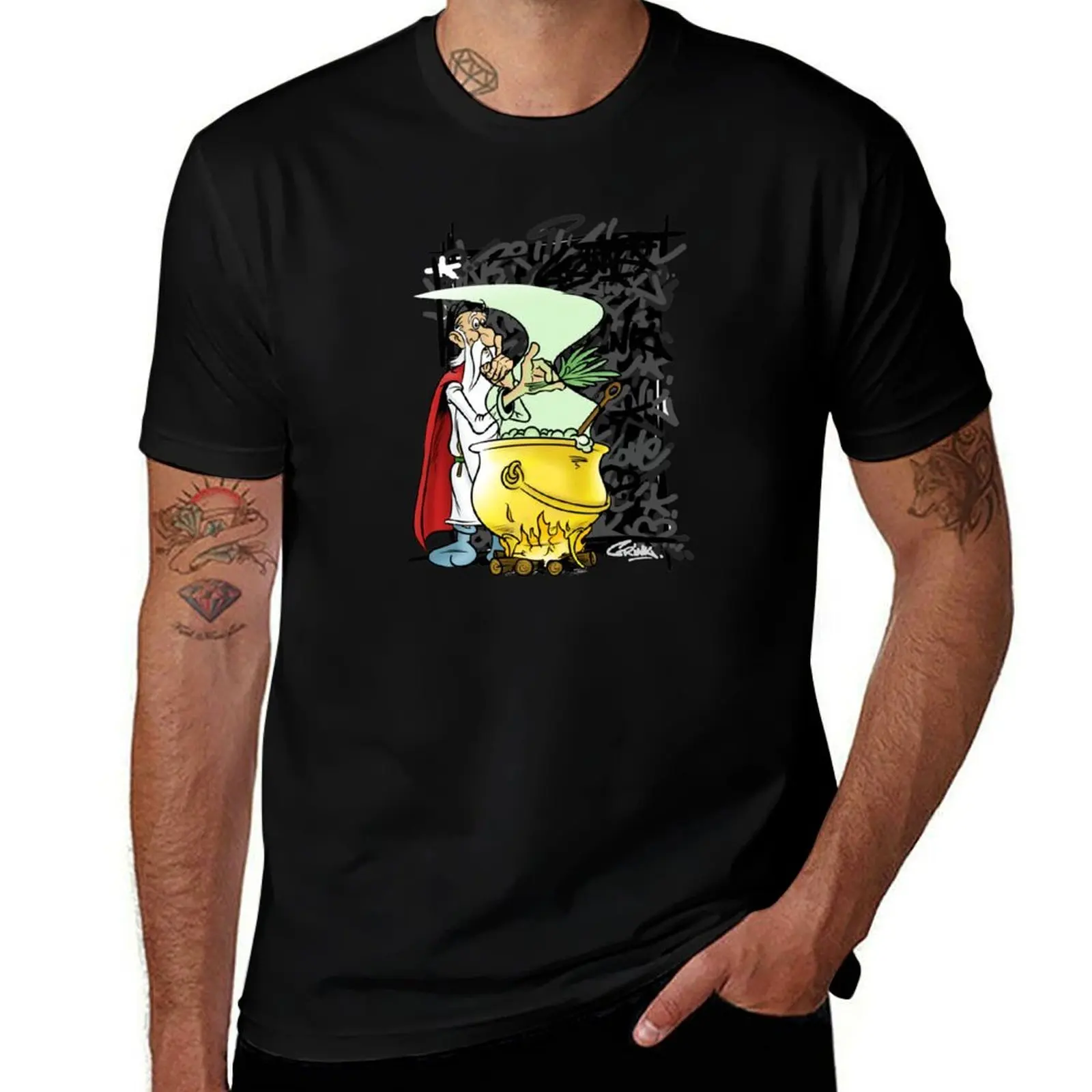 panoramix T-Shirt Casual Fashion Print Tee Top