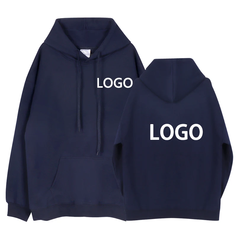 Personalized Hoodies Make Your Own Design Logo DIY Customized for Men Solid Color Winter and Autumn Casual Fashion Clothing TOP