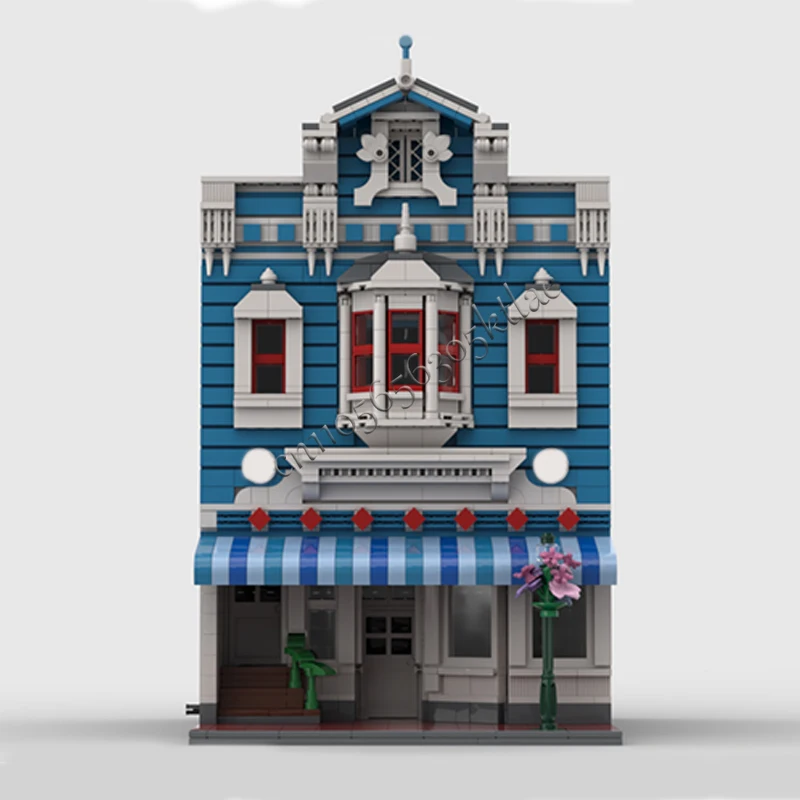 1366 ELEMENTÓW Ulica Miejska Magiczne Królestwo Słodycze MOC Personalizowany Modułowy Zestaw Klocków Popularna Zabawka DIY Prezent na Boże Narodzenie