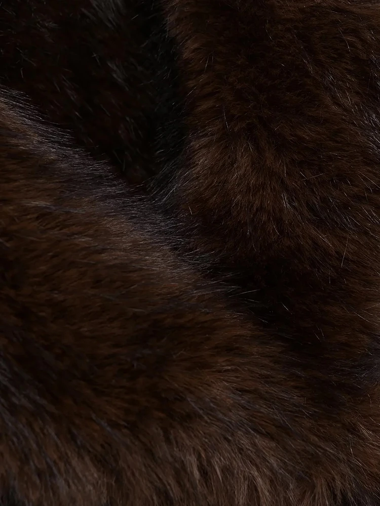 Frauen Herbst Winter Mode Reversible Faux Leder Lammwolle frauen Mantel Revers einreiher Langarm Jacke Oberbekleidung