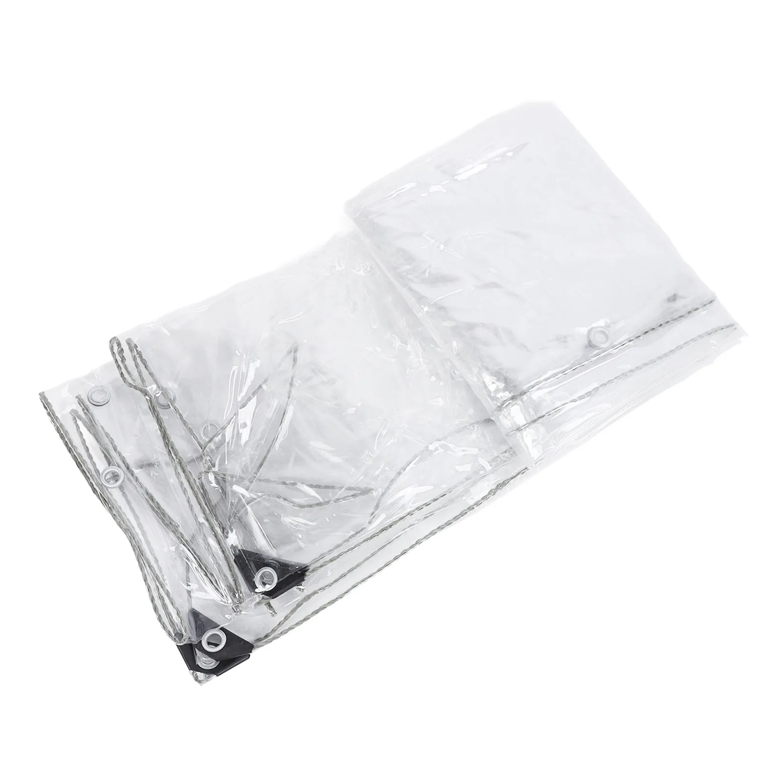 

3 x 5m PVC Waterproof Transparent Windshield Tarpaulin Suitable For Outdoor Coverage Cars Boats Shelters Furniture Garden Etc