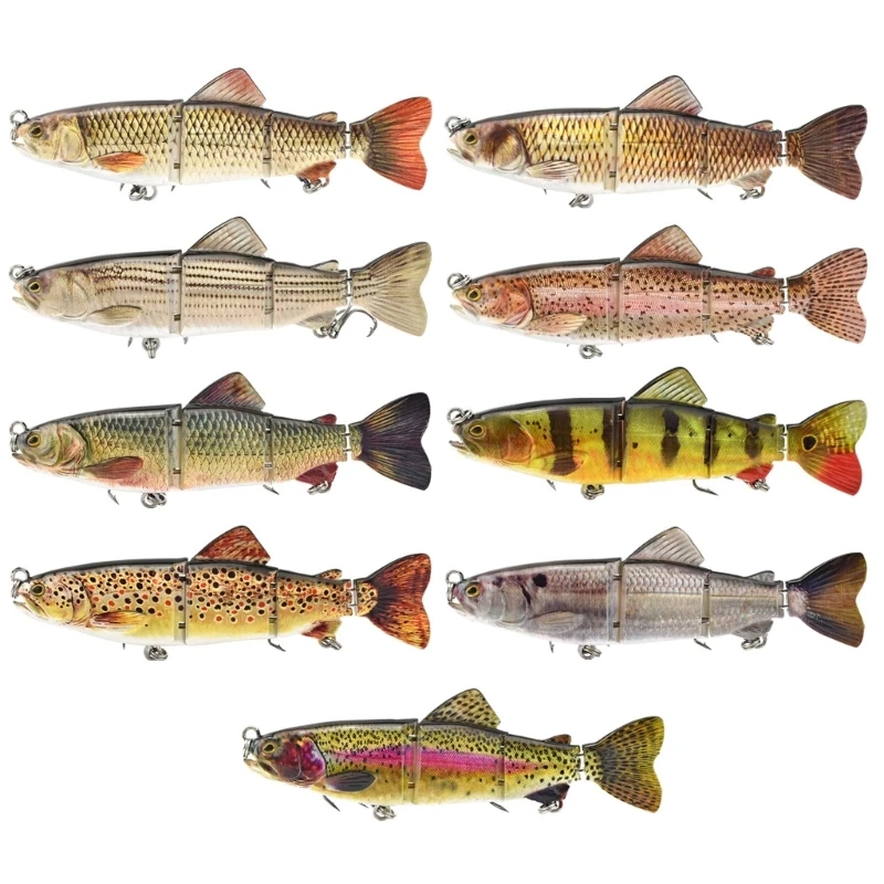 

MultiJointed Swimbaits Slow Sinking Swimming Lures Freshwater Saltwater Fishing Lures Artificial Hard Baits Accessories