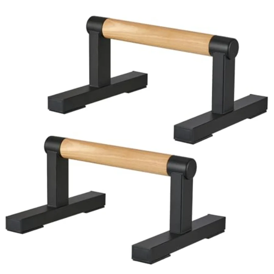

Т-образные напольные упоры для отжиманий из дерева с металлическими кронштейнами для мужчин, для силовых тренировок, параллельные брусья