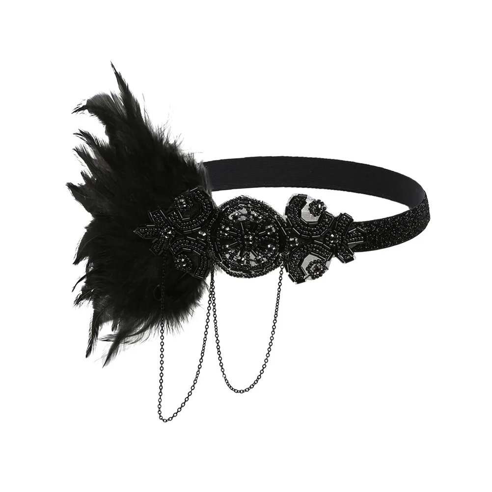 

Hair Black Tassel Party Tassel Hair Accessory Dinner Decorative Photo Prop Women Headdress Christmas
