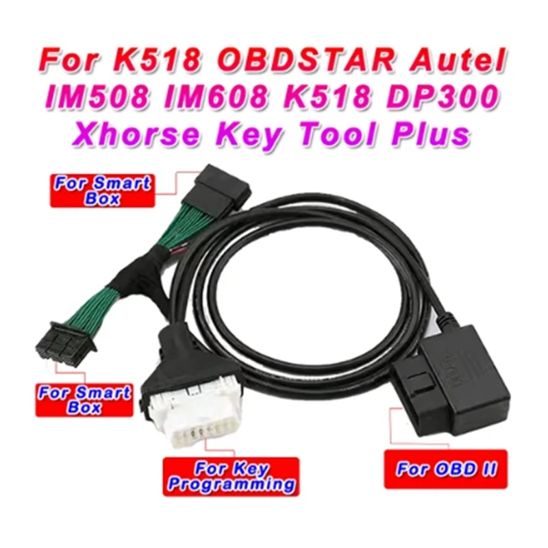 For Toyota-30 Cable 8A-BA 4A Smart Key Cable For OBDSTAR Autel IM508 IM608 K518 Xhorse Key Tool Plus For TMLF19T TMLF19D