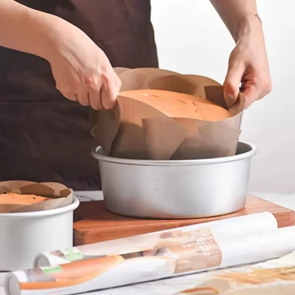 Deep 8 Inch Round Cake Tin Aluminum Alloy Baking Pan for Sponge Chiffon Mousse Cheesecake Non Heavy Duty Bakeware
