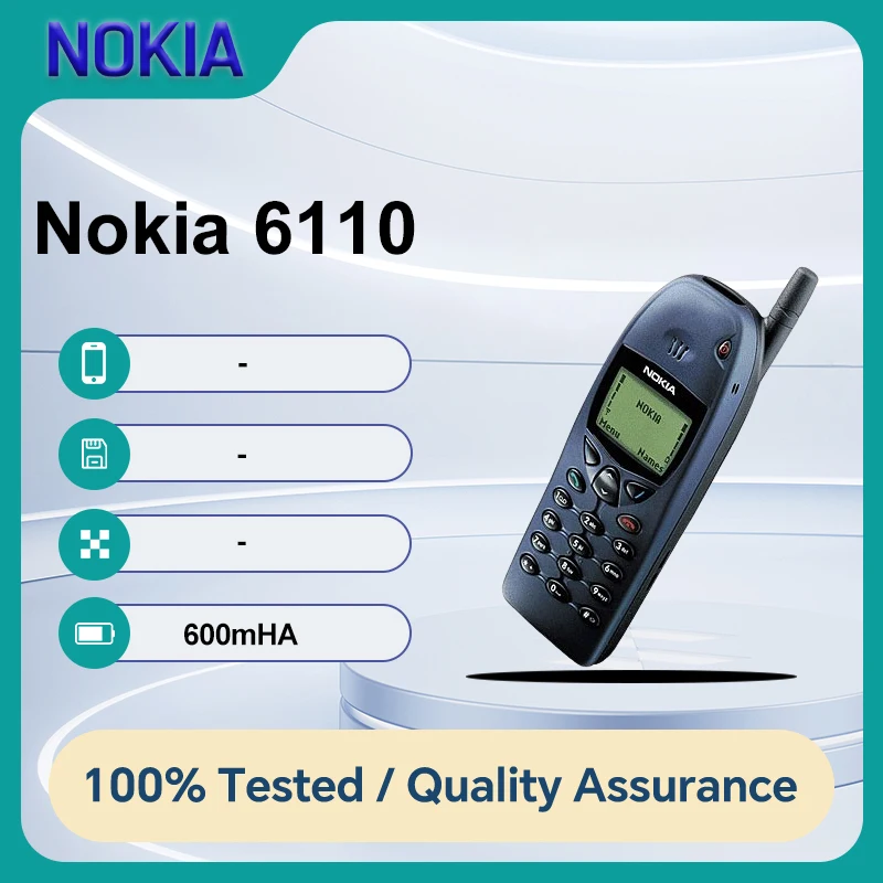 هاتف Nokia 6110 المحمول الأصلي غير مقفول بحالة جيدة