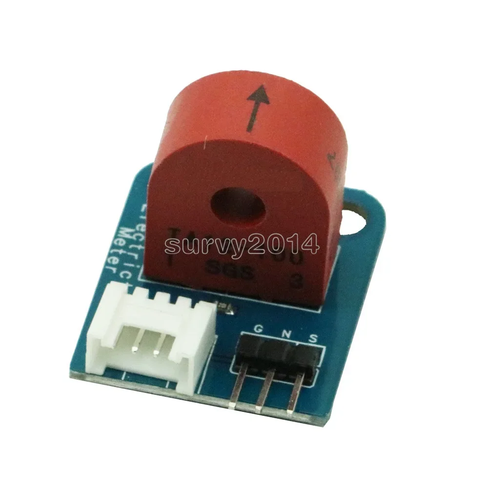 Tương Tự Hiện Nay Đồng Hồ Mô Đun AC 0 ~ 5A Ampe Kế Cảm Biến Ban Cho Arduino Dựa Trên TA12-100 3PIN Giao Diện Cảm Biến Gạch 5V I/O DIY