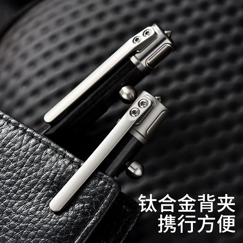 TIMULTI Titanium pen,High Quality Steel Metal Glass Breaker Office Titanium Utility Fountain Pen