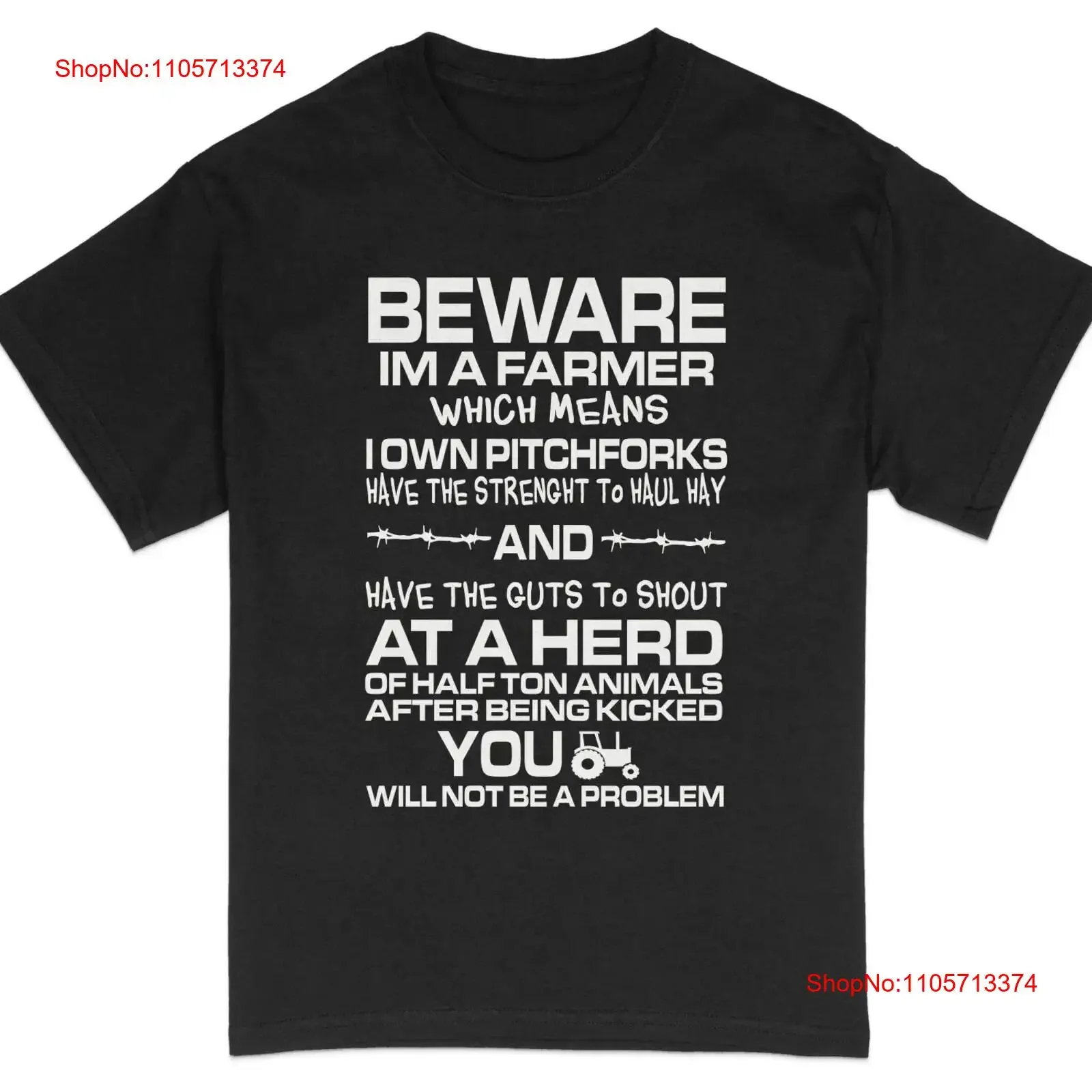 Farmer Humor T Shirt Beware I Am a Funny Quote Farming Life Casual Wear Cotton vintage Washed Unisex homme designer clothes