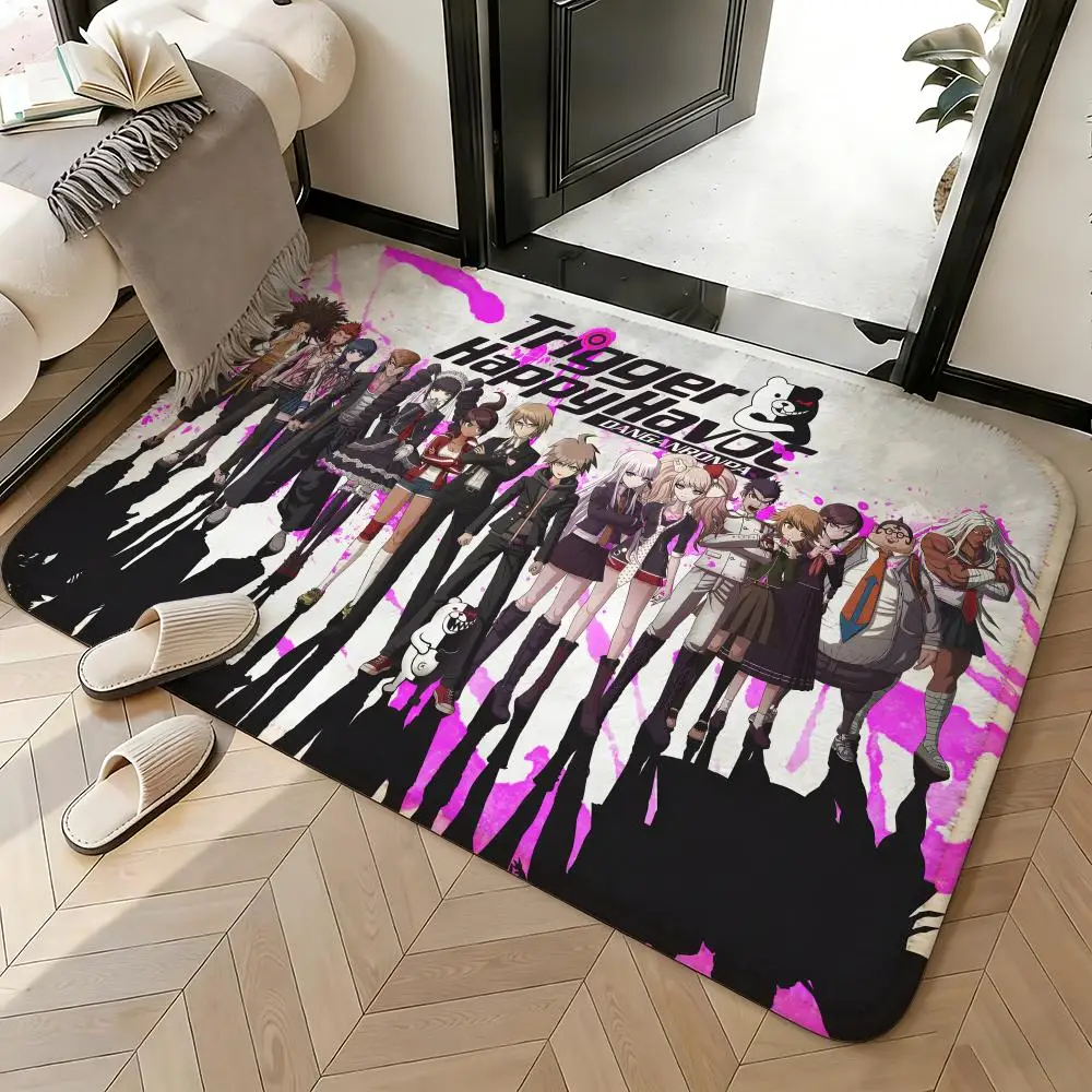 Soft Absorbent Non-Slip Rug Game Danganronpa Floor Mat Home Decor Doormat Bedroom Floor Mat Shower Carpet