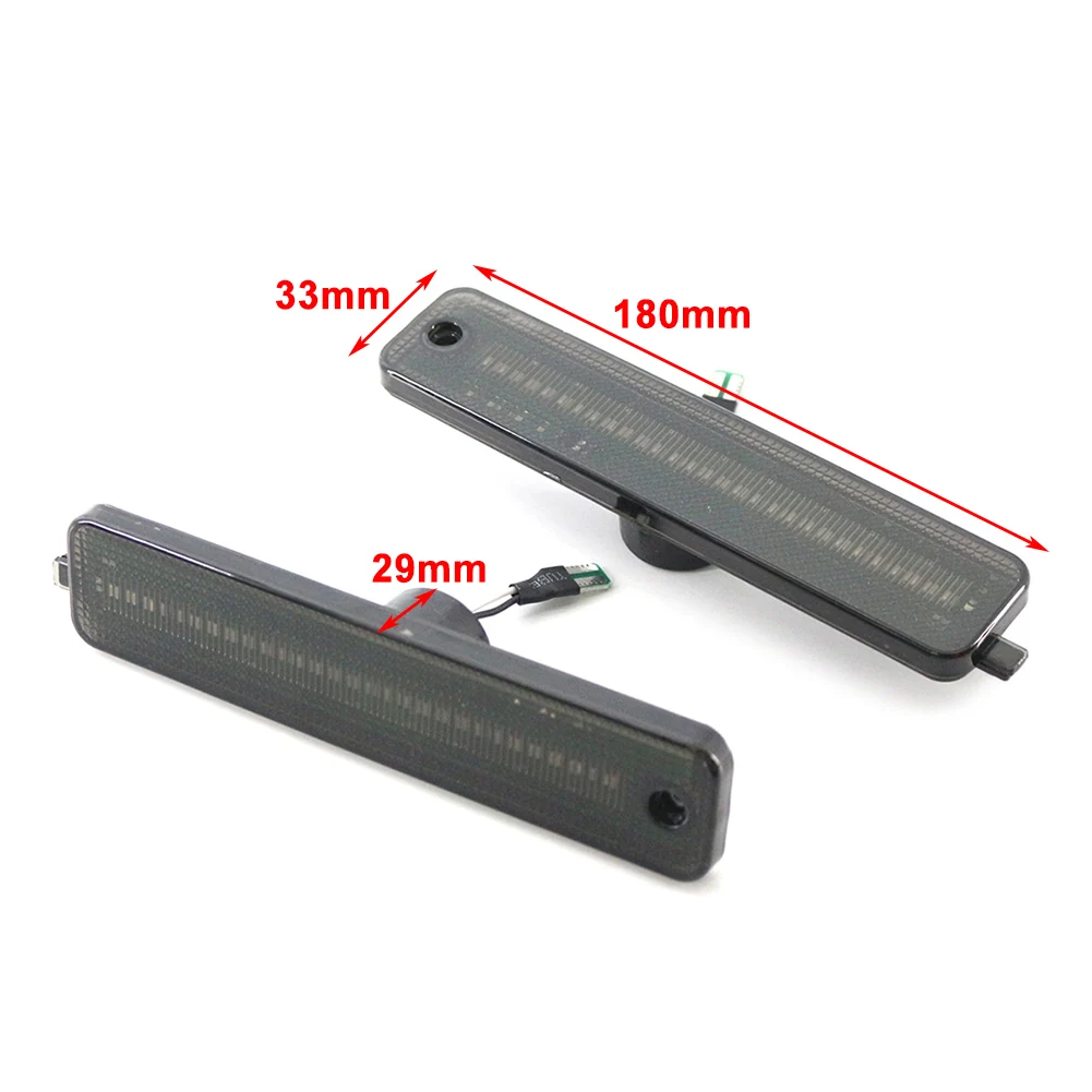 2Pcs Car Rear Bumper Side Marker Lamp Red Light For Pontiac Firebird 1998 1999 2000 2001 2002 5977941 GM2550179