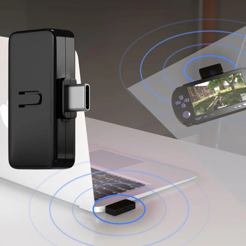 ARY-fFast 페어링 오디오 송신기 미니 Bluetooth 무선 변환기(경로 USB Type-C 어댑터 송신기 포함)