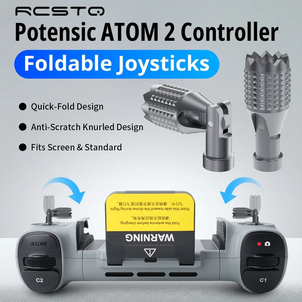 

Джойстик-пульт дистанционного управления RCSTQ для дронов Potensic Atom2 Atom2S, стики-роллеры для управления пальцами, аксессуары для дронов