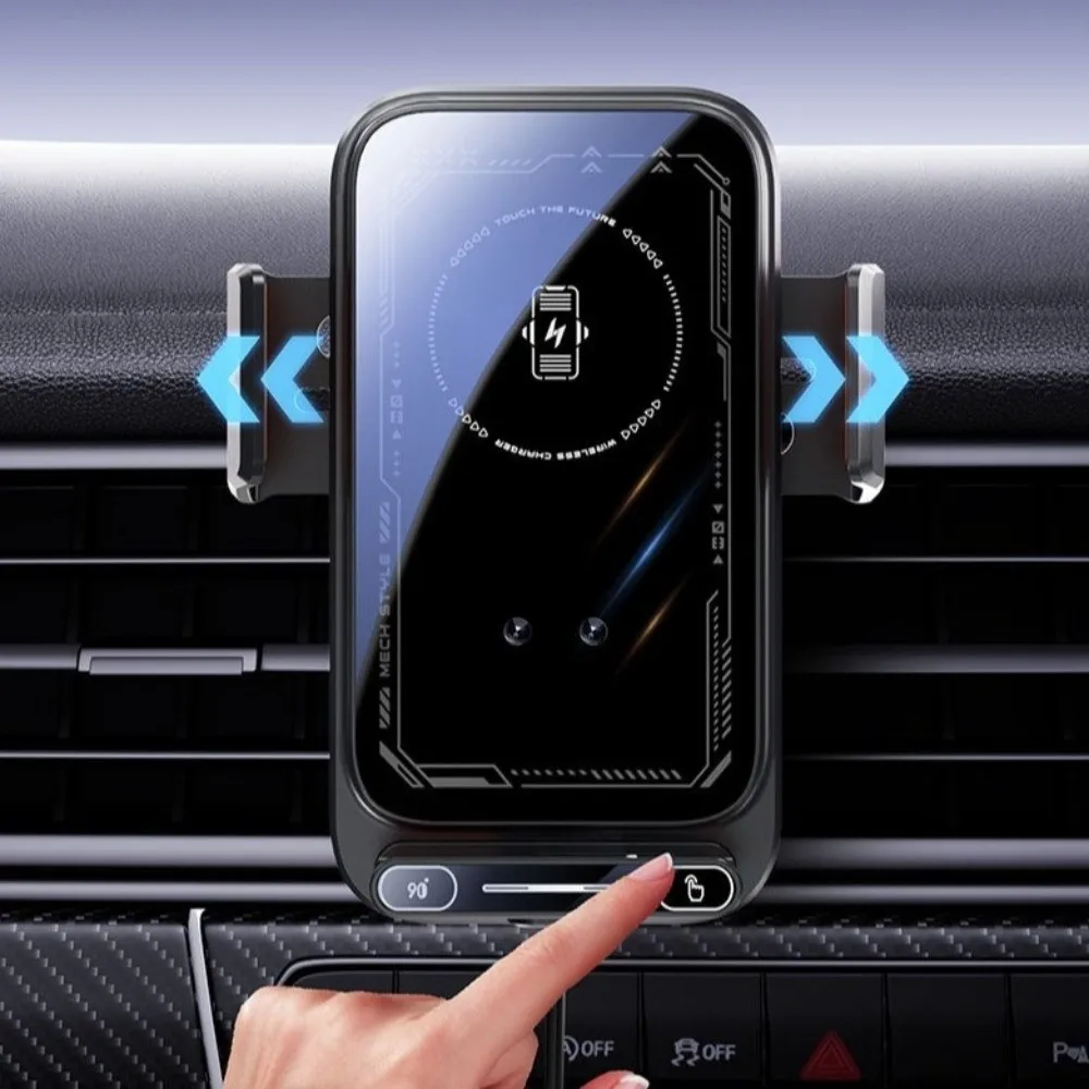 66W Fast Charging Car Phone Charger Auto Sensing Wireless Charger Wireless Car Charger One Key Release Auto Induction