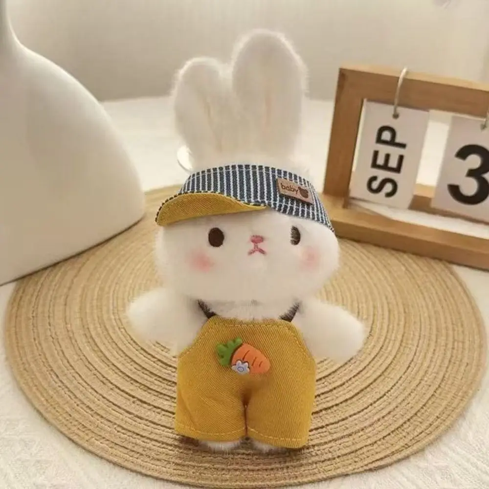 Creative Multicolor Cartoon Rabbit Keychain PP Cotton Key Ring Pendants Harry Buuny Bag Ornament Gifts