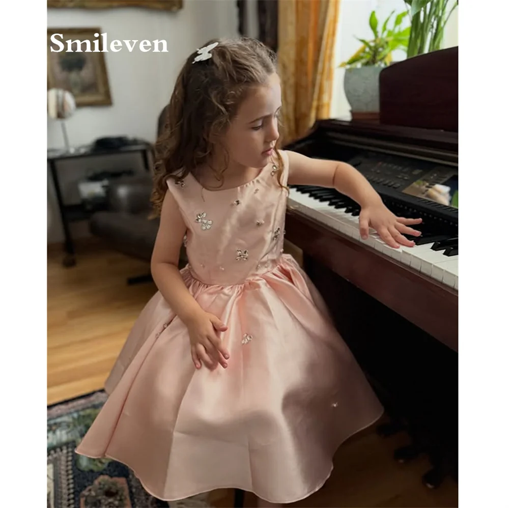smileven-pink-a-line-flower-girl-dresses-square-neck-communion-party-dress-beads-appliques-birthday-party-gowns-customized