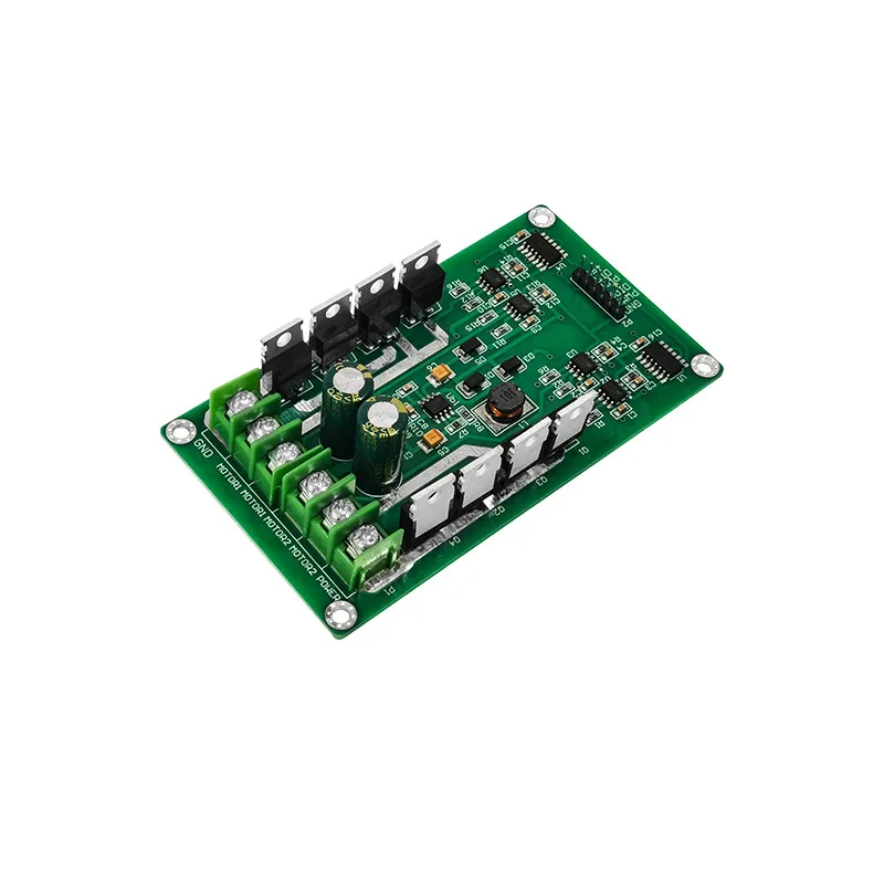10A dual-channel motor drive module, high-power H-bridge, strong braking function, DC motor drive board