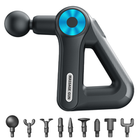Mini Triangular Fascia Gun Neck Cervical spine Massage With 9 Massage Heads 9 Levels of Adjustable Strength Low Noise