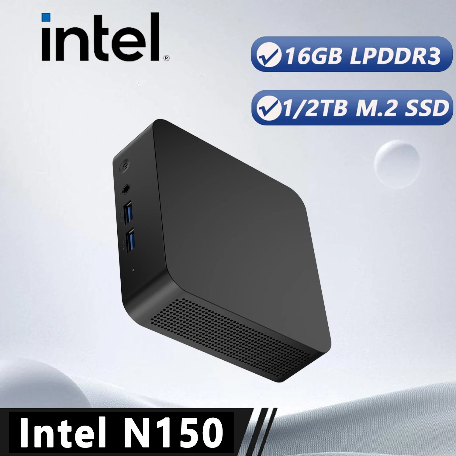 Fashion MINI PC 2026 Mini PC Intel N150 Windows 11 32GB RAM 2048GB ROM Support 4K Micro Desktop Computer Dual-Band WiFi MINI PC
