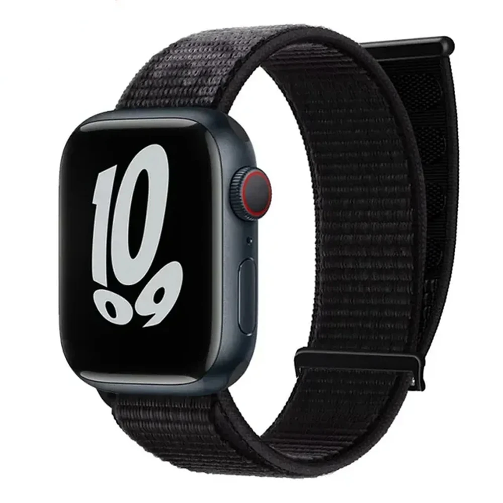 Nylon Band For Apple Watch 44mm 40mm 45mm 41mm 42mm 38mm 49mm 44 mm Bracelet Correa iwatch Series 9 8 se 7 6 5 4 3 Ultra 2 Strap