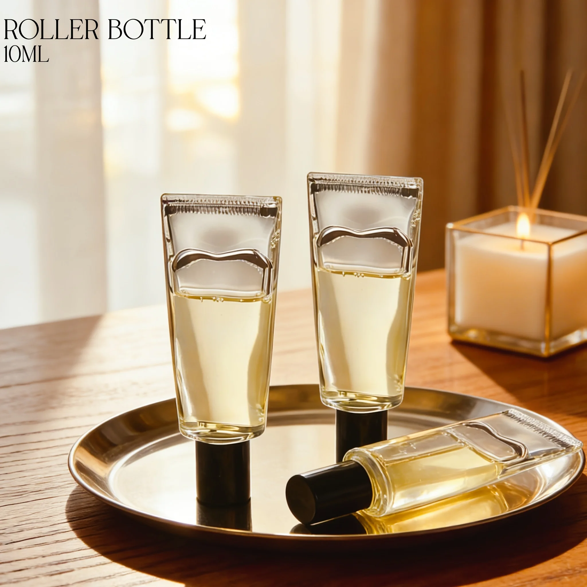 Perfume Fragrance Story - 1pc 10ml Clear Glass Roll-On Bottle