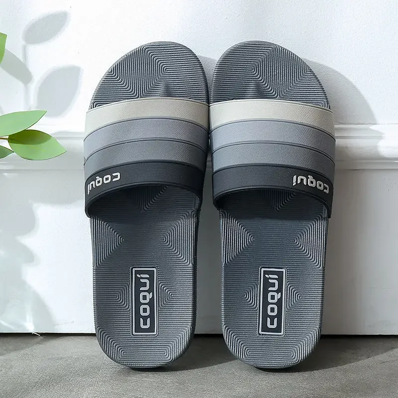 Bathroom Shiatsu Sabot Men\'s Shoe Platform Soft Slides Cheap Shoes Korean Style Original 2024 Fashion Fun Style Male Slipper