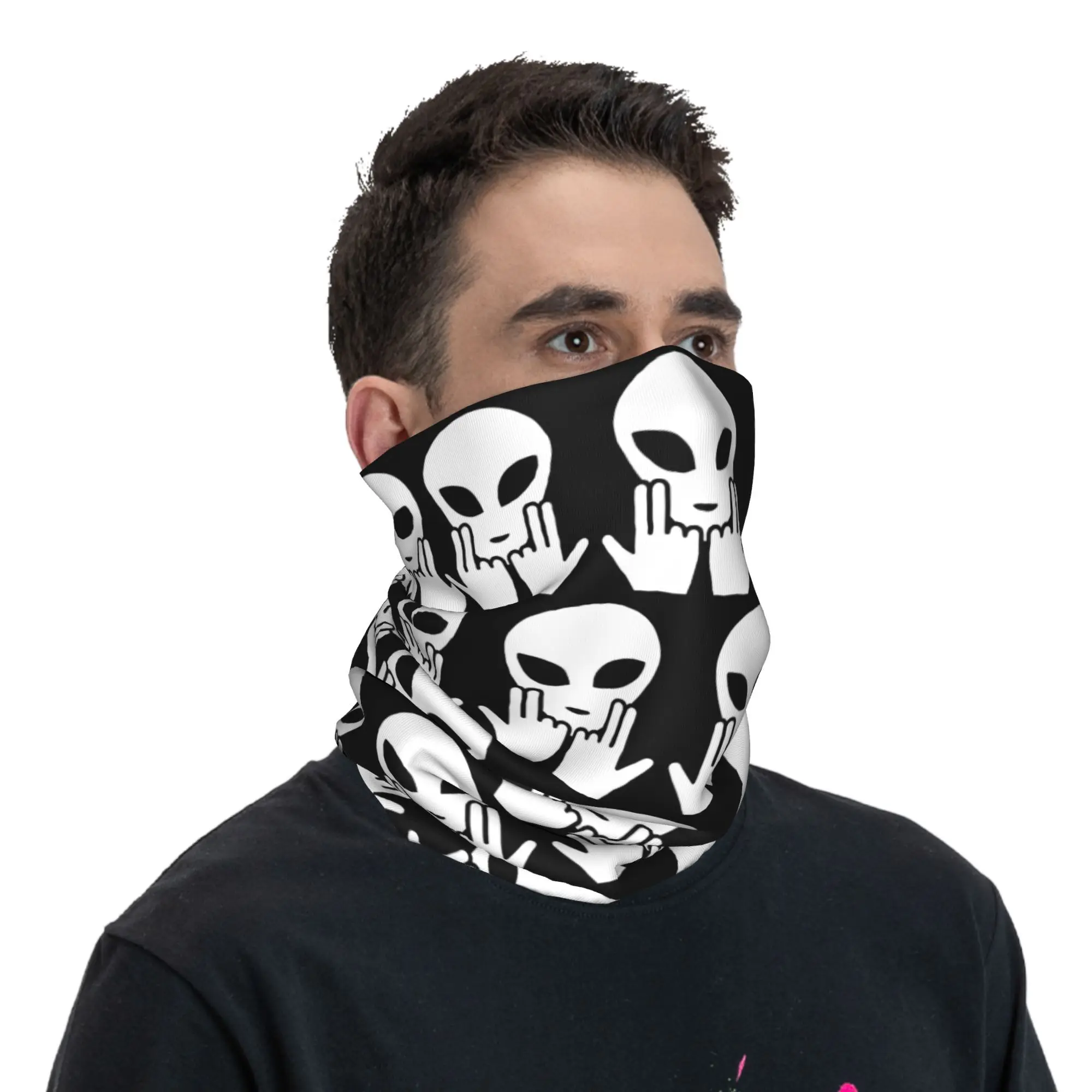 Custom JUL Rapper French Singer Bandana Neck Gaiter for Hiking Hunting Women Men Wrap Scarf  Headband Warmer