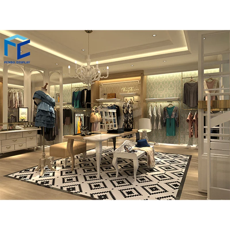 

2025customized.Fashion Boutique Store Layout Cloth Shop Furniture Design Clothes Store