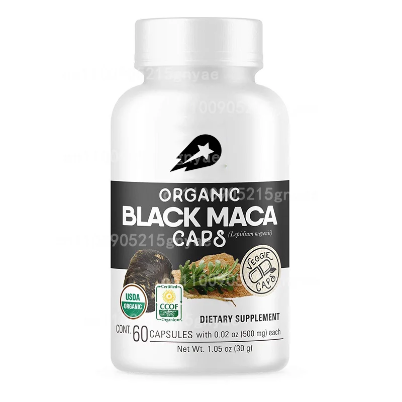 

Black Maca Capsules Maximize Vitality and Performance Stamina, Endurance, & Strength Powders Supplement for Men