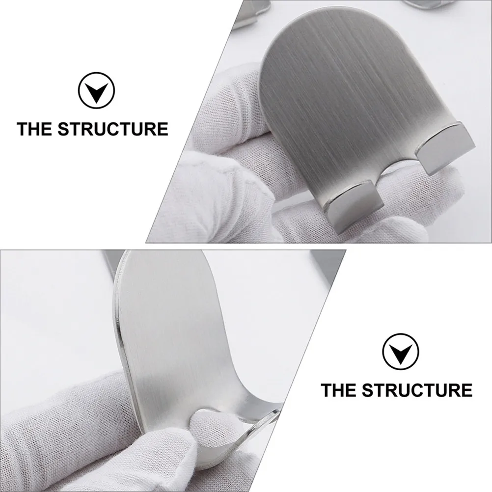 3Pcs Razor Holder Stainless Steel Punch Free Shaver Hook Bathroom Kitchen Organizer Wall Hook for Shaver Shower Accessories
