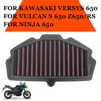 Motorcycle Air Filter Element Cleaner For Kawasaki Versys 650 Vulcan S 650 S650 Z650 Z650RS Z 650 RS Ninja 650 2022 Accessories