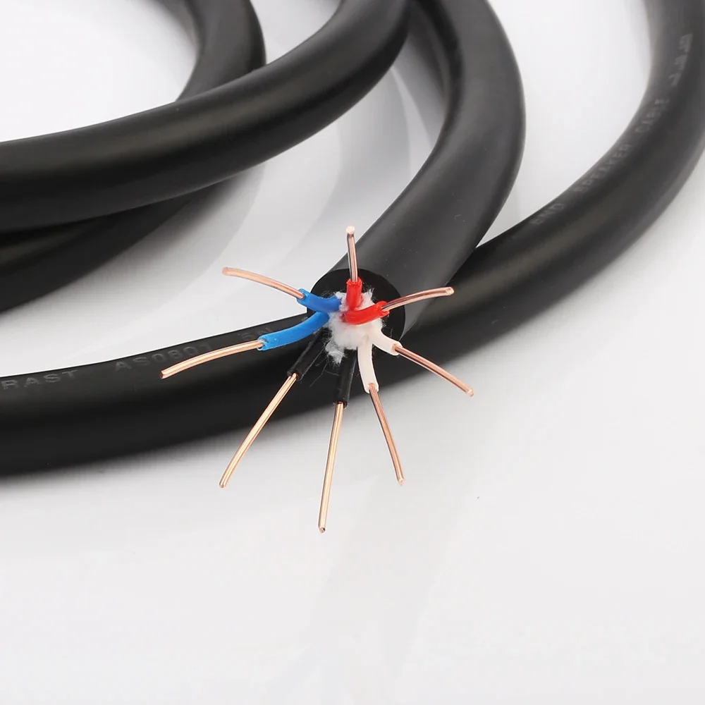 Audiocrast AS0801 Cavo per altoparlanti in rame puro OFC solido Cavo per altoparlanti sfusi OFC a 8 core
