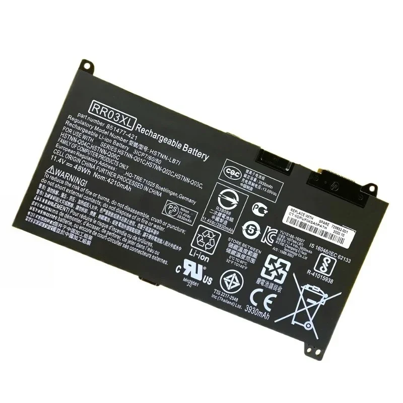 جديد RR03XL بطارية الكمبيوتر المحمول ل HP ProBook G4 G5 430 440 450 455 470 HSTNN-PB6W HSTNN-LB71 HSTNN-UB7C #4