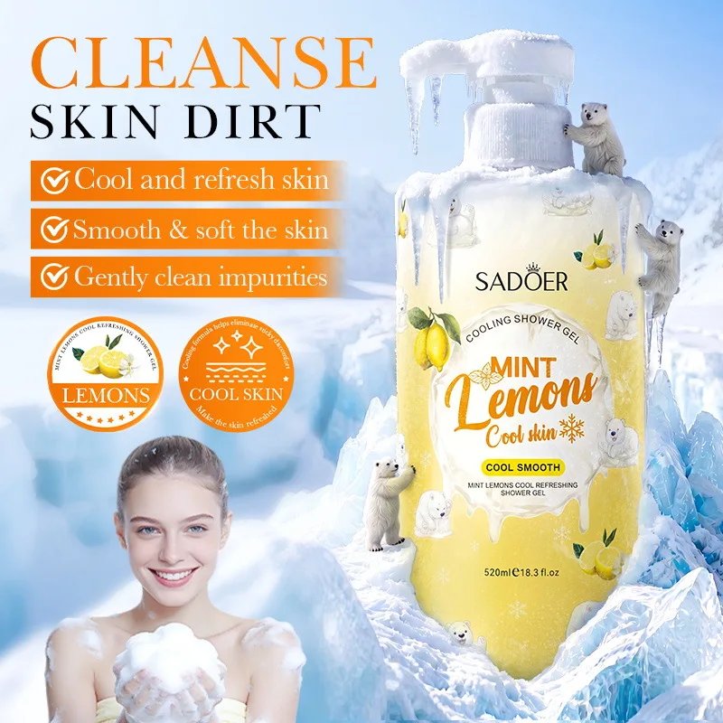 Mint Lemon Refreshing Body Wash Refreshing Deep Cleansing Lasting Fragrant Body Wash