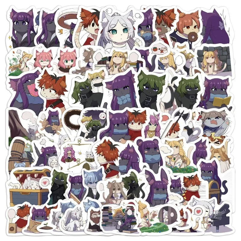 60/30/10 Uds. Fern Stark Himmel Heiter Eisen Flamme Popular Anime gato imagen decoración manual cuaderno taza pegatina impermeable