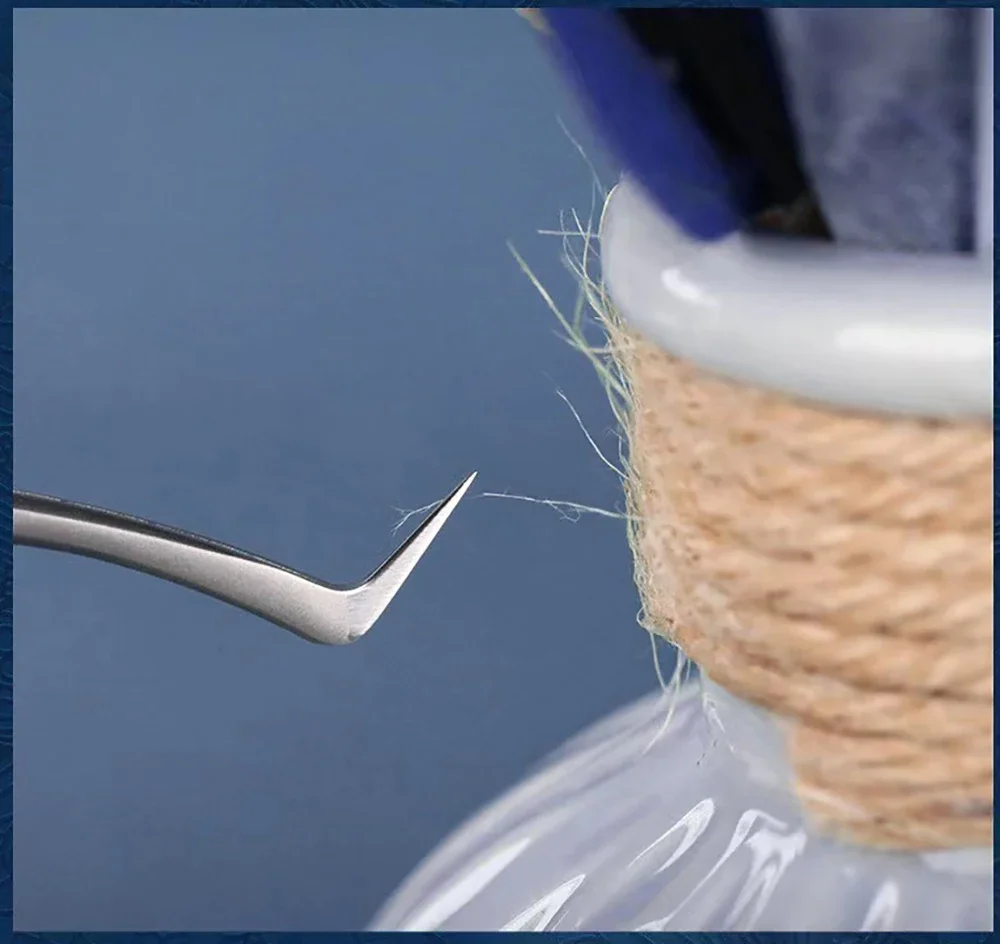 Pince à épiler professionnelle pour Extension de cils, recourbe-cils de précision en acier inoxydable, pince à greffage de floraison de cils de haute qualité