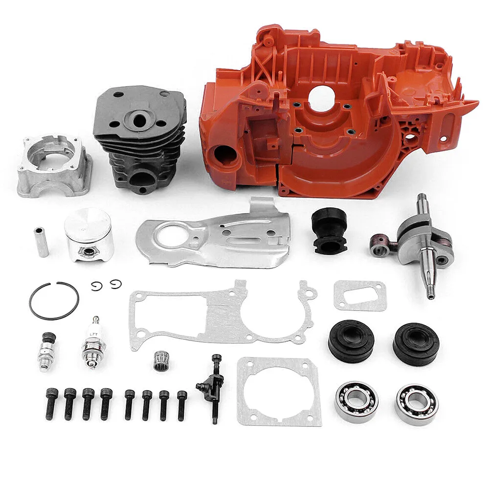 

For Husqvarna 350 340 345 44mm Chainsaw Crankcase Piston Cylinder Motor Kit NEW