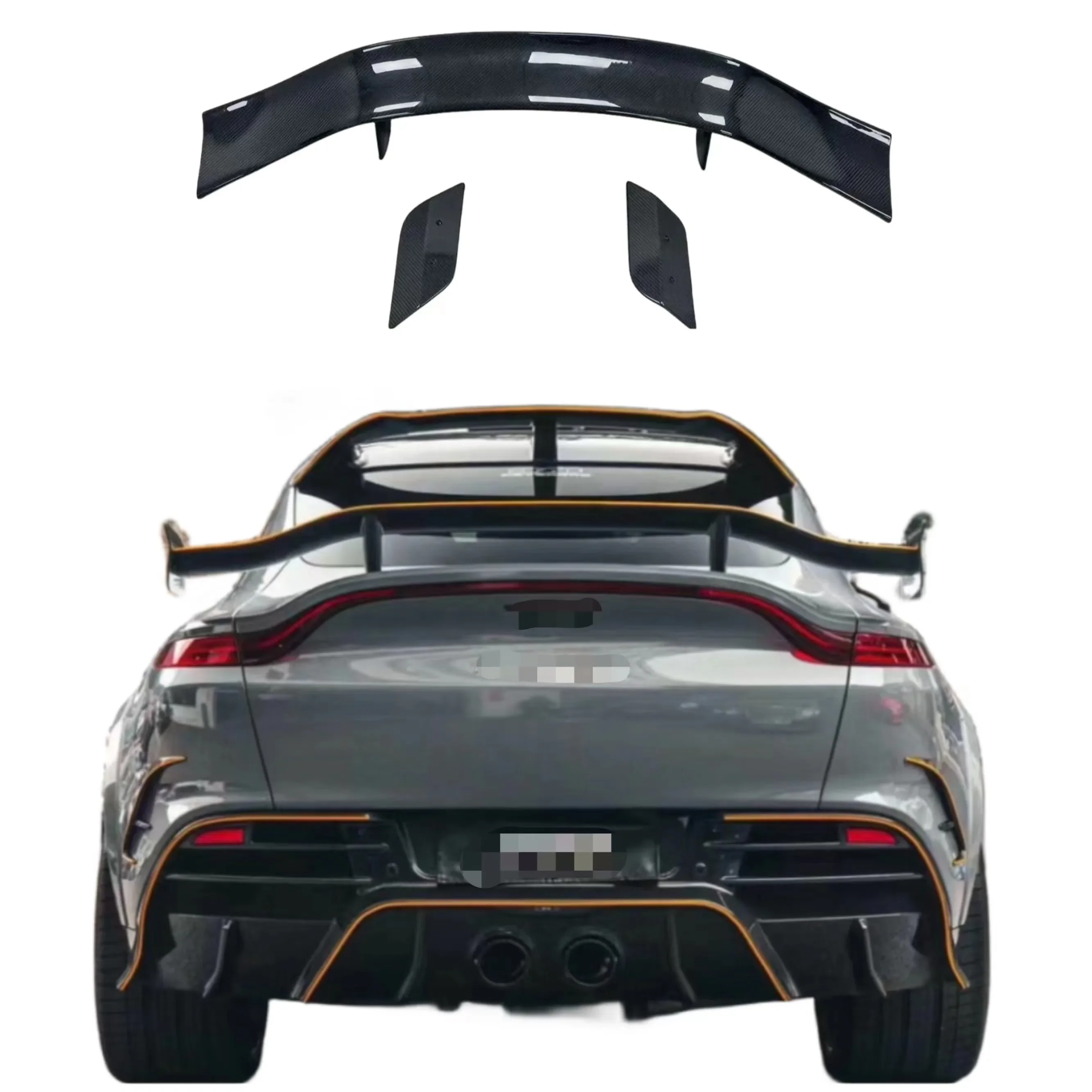 工場直販 ホットセール Msyスタイル ボディキット アストンマーチン DBX用 カーボンファイバー スポイラー リアテールディフューザー ボディキット