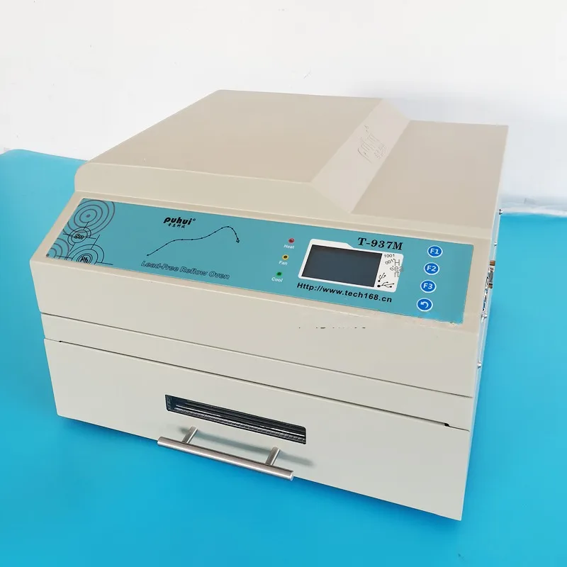 

PUHUI T-937M Reflow Oven T937M Lead-free Reflow Solder Oven BGA SMD SMT Rework Sation T 937M Reflow Wave Oven