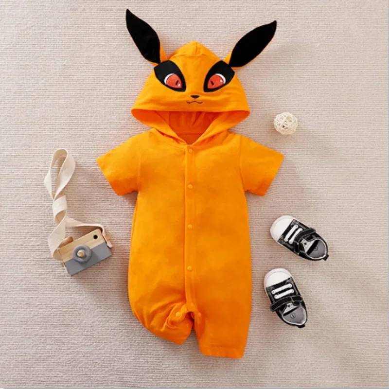 Anime Cosplay Clothes Halloween Costume Kurama Newborn Baby Boy Clothes Children Overalls Romper Onesie Jumpsuit Bodysuit Things