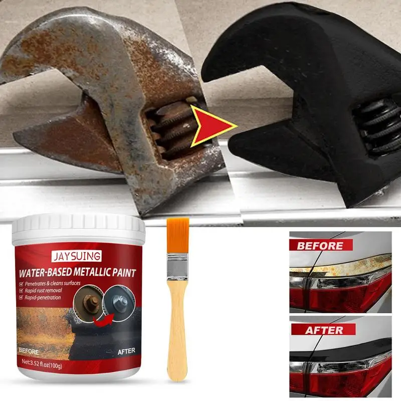 Rust Remover Primer Multi-functional Automotive Undercoating Paint Rusted Faucets Car Wheels Car Rust Removal for Garage Car