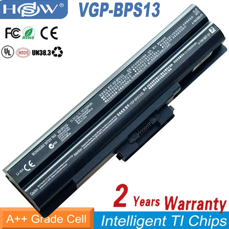 NEW Laptop battery For SONY VAIO VGP-BPS13/S VGP-BPS13A/S VGP-BPS21/S VGP-BPL21A VGP-BPS13A/B VGP-BPS21B VGP-BPL13