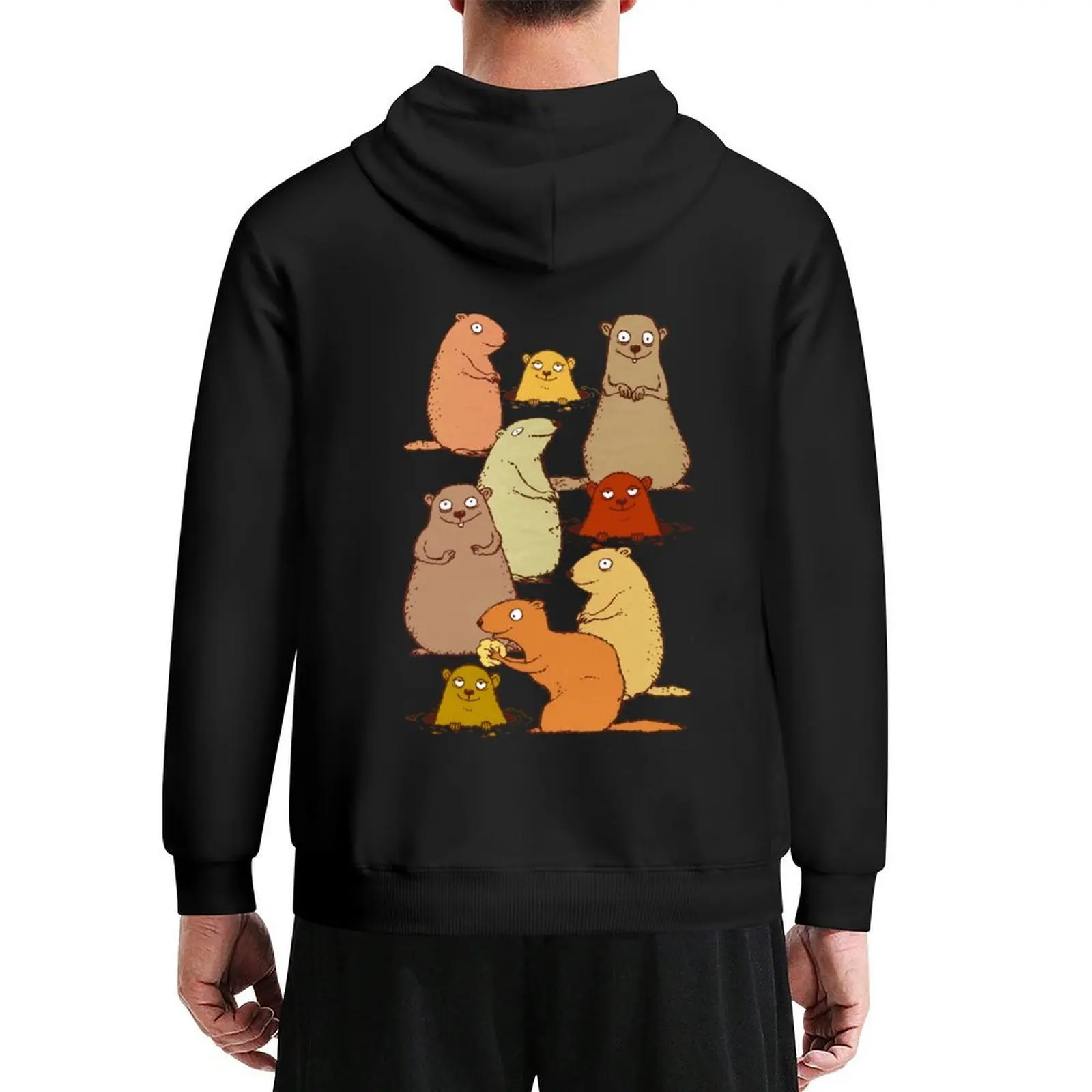 

Wake up Groundhogs! Hoodie men clothing korean style clothes men wear autumn new features of hoodies & sweatshirts