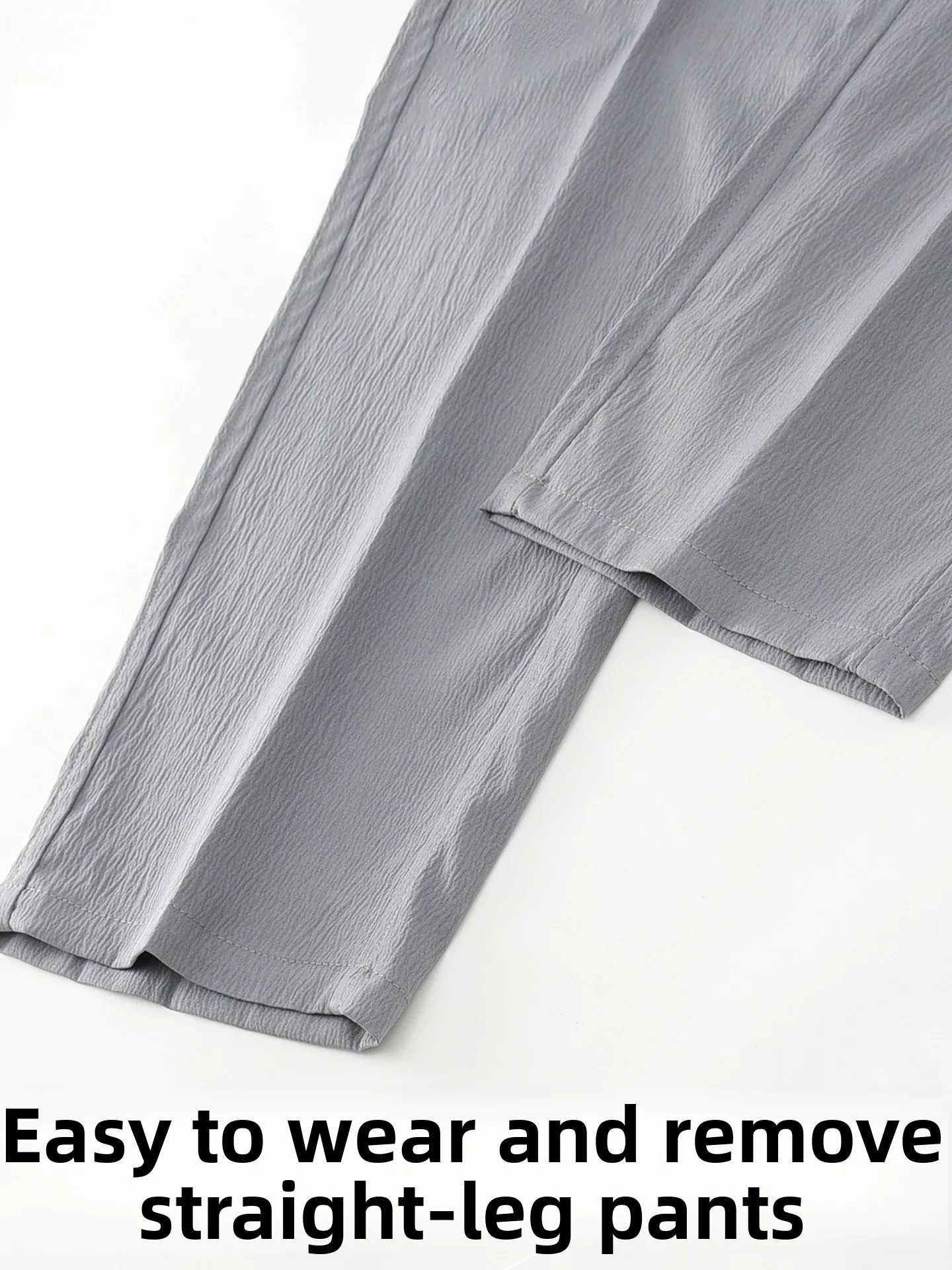 Pantaloni casual da uomo a gamba dritta Antirughe Comodi pantaloni lunghi tradizionali cinesi dalla vestibilità ampia per Busin Casua...