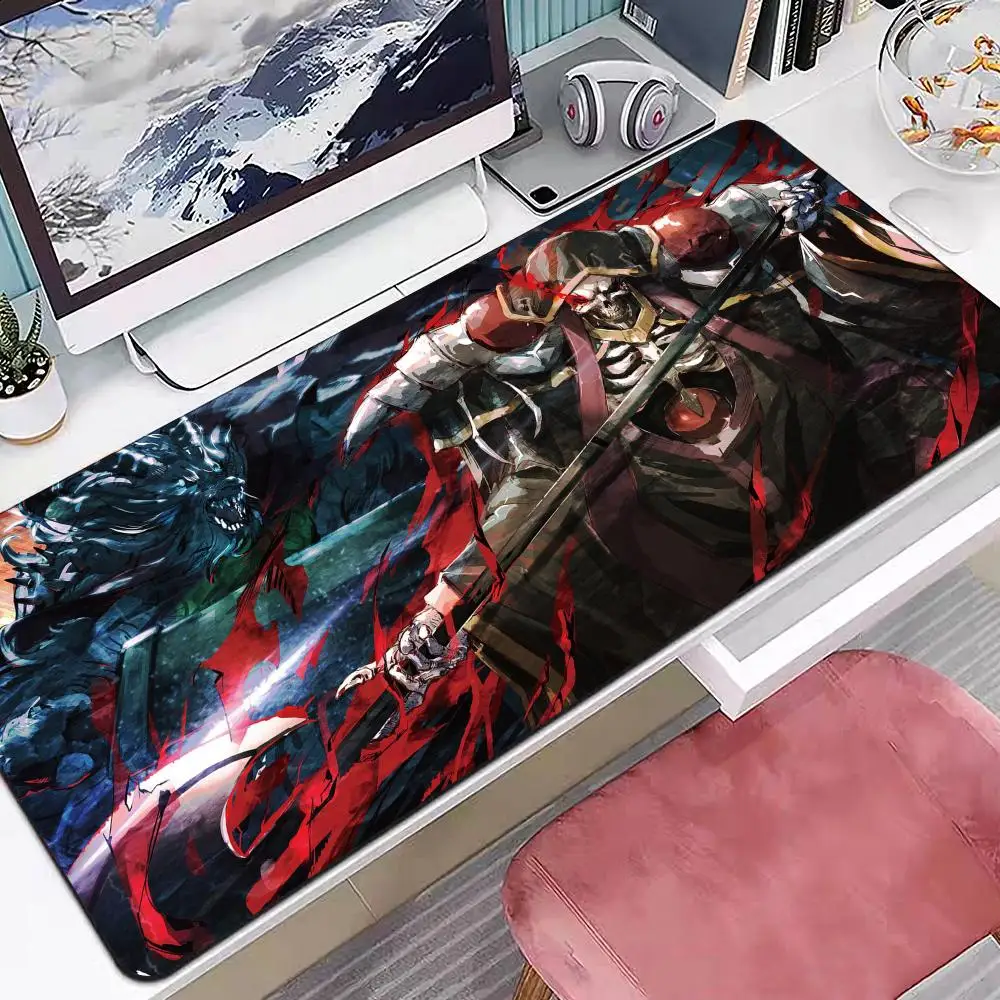 Hot Anime Overlord Mouse Pad Multiple Sizes Large Square Computer Office Game Table Mats Rubber Anti-slip Mousepads