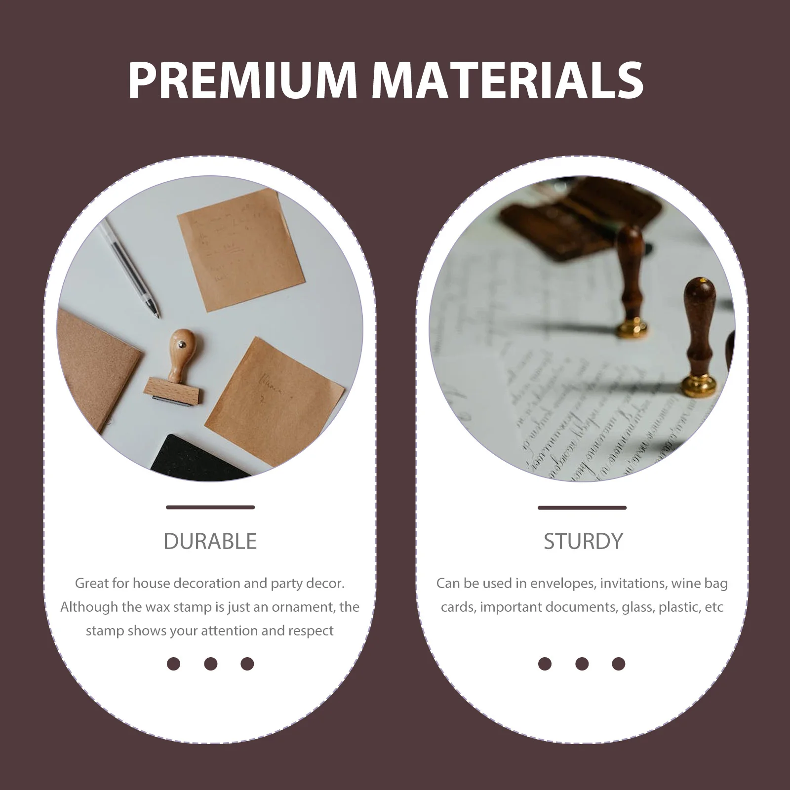 

Letter Alphabet Bright Smooth Removable Seal Head for Letter Envelope Invitation Wedding Sealing Kit Party Decoration