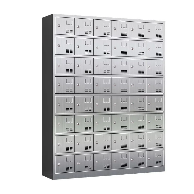 Stainless steel cupboards, school cafeteria multi-door cupboards, factory staff multi-grid sideboards, staff canteen sideboards